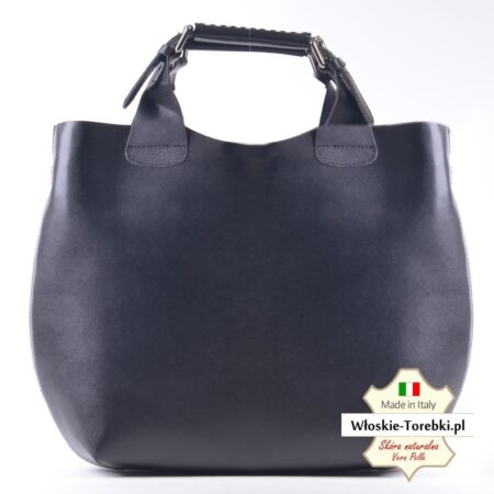 Shopper w kolorze czarnym - duża torba Giovanna